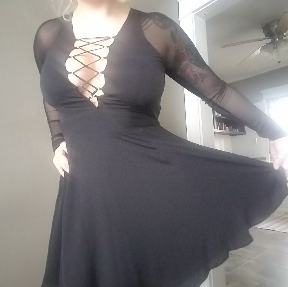 Express skater dress